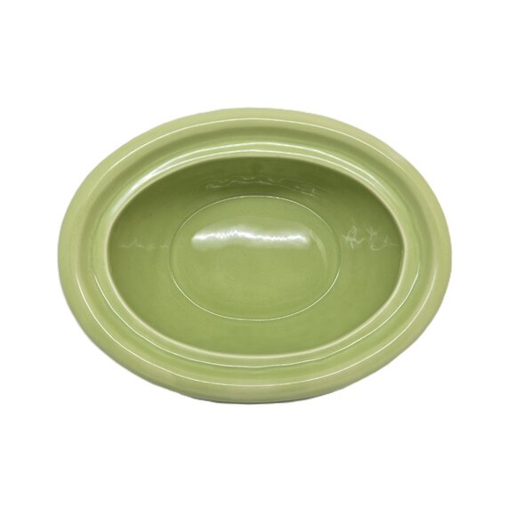 Hallmark Bunny Ceramic Trinket Bowl on a Green Basket - Picture 7 of 8